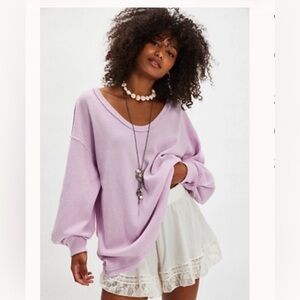 NWT We The Free Coast 2 Coast Waffle Knit Thermal, size S